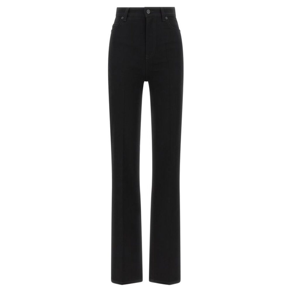 Balenciaga Black Elastane High-Waisted Women's Jean